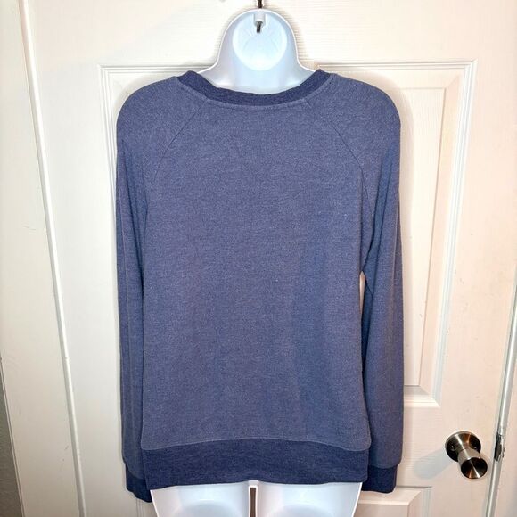 Grayson Threads Blue Graphic Print I Love Coffee Sweatshirt Soft Blue Red S - Picture 8 of 11